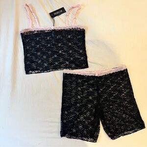 Current Mood X Dolls Kill - BLISSFUL DAYS SHORTS SET